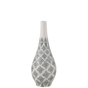 VASE KOUSA PEAR PORCELAIN BLUE/WHITE