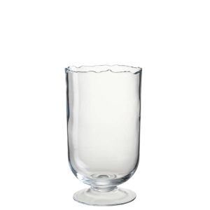HURRICANE ON FOOT IRREGULAR BORDER GLASS TRANSPARENT SMALL