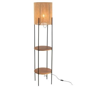 LAMP IRON/MANGO NAT/BLACK