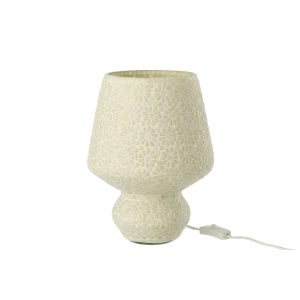 TABLE LAMP MOSAIC GLASS WHITE/LIGHT GREEN MEDIUM