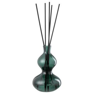 SCENTED OIL CEDAR BREEZE GLASS DARK GREEN LARGE