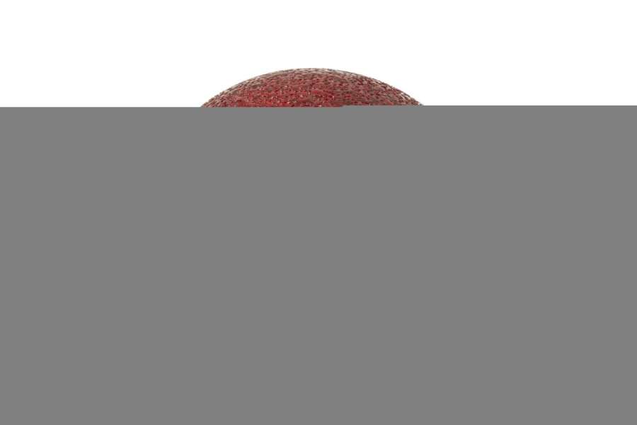 BALL LED CRACKLED GLASS CHRISTMAS RED LARGE