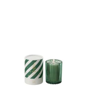 SCENTED CANDLE MAGIC WAX WHITE/DARK GREEN