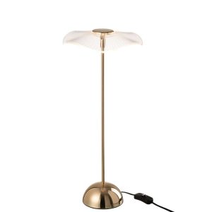 TABLE LAMP LED FLOWER METAL/PLASTIC GOLD LARGE