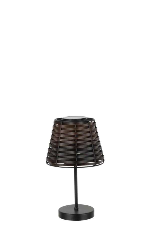 TABLE LAMP LED SOLAR ENERGY PLASTIC BROWN