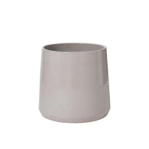 FLOWER POT ROUND CERAMIC GREY EXTRA LARGE