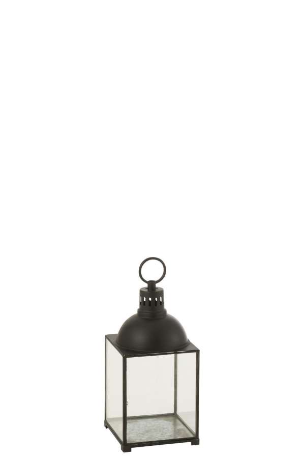 LANTERN HAGRID GLASS/IRON BLACK S
