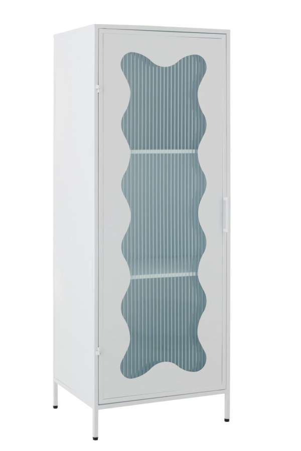 CABINET WAVES IRON/GLASS WHITE