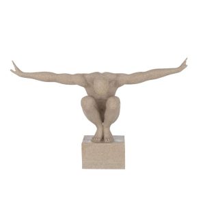 SPORTSMAN ON BASE MARBLE POLY SAND LARGE