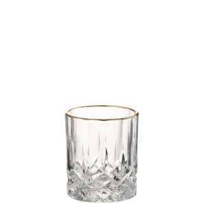 GLASS FRANCO GLASS GOLD/TRANSPARENT