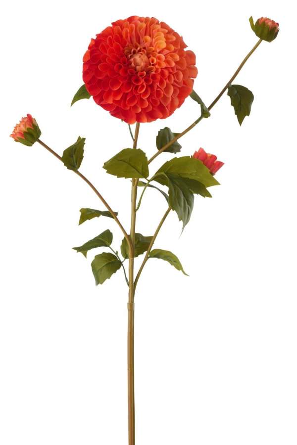 DAHLIA REAL TOUCH FABRIC ORANGE