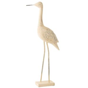 DECORATION BIRD MANGO WOOD/METAL MIX EXTRA LARGE