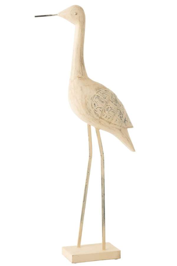 DECORATION BIRD MANGO WOOD/METAL MIX EXTRA LARGE