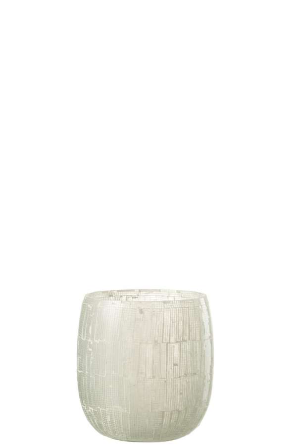 HURRICANE MOSAIC GLASS LIGHT GREY LARGE