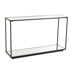 CONSOLE IRON/GLASS BLACK