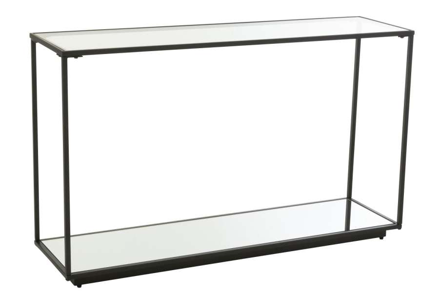 CONSOLE IRON/GLASS BLACK