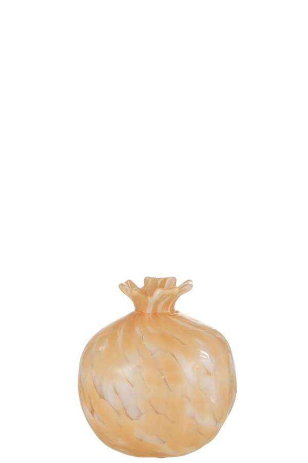 VASE MELISSA GLASS BEIGE SMALL