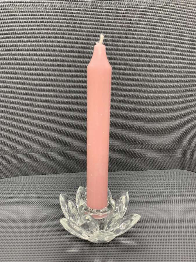 Lysestake til kronlys i Krystall - 9X4Cm