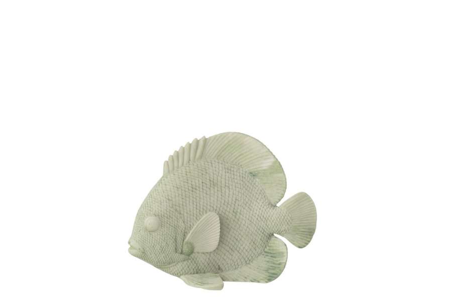 FISH POLYRESIN MINT GREEN SMALL