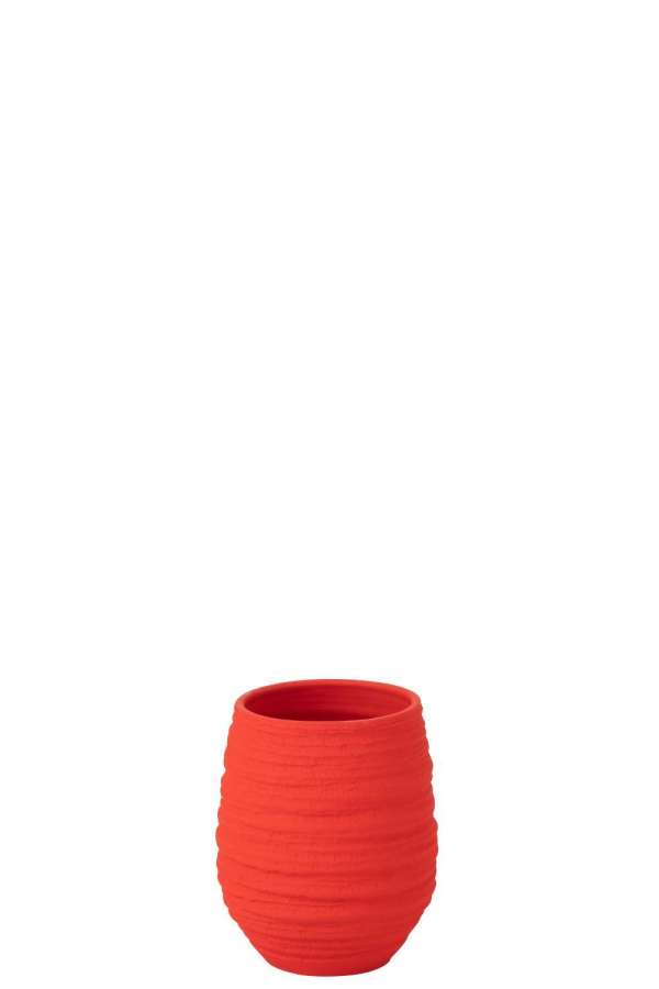 VASE FIESTA CERAMIC RED SMALL