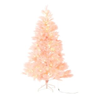 CHRISTMAS TREE 400 LED PAMPA METAL LIGHT PINK
