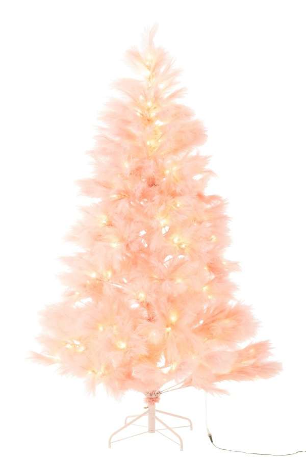 CHRISTMAS TREE 400 LED PAMPA METAL LIGHT PINK