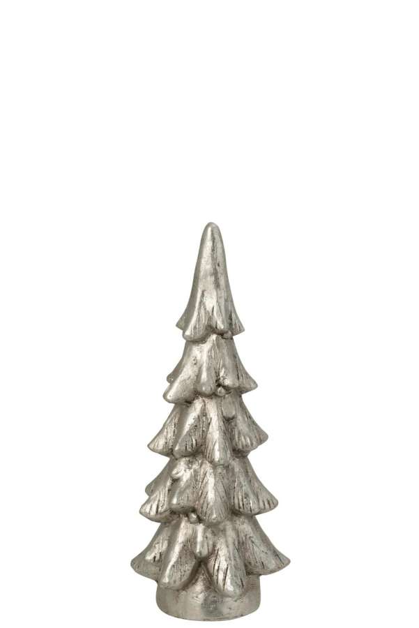 CHRISTMAS TREE ROUND BASE  MAGNESIUM SILVER COLORED SMALL
