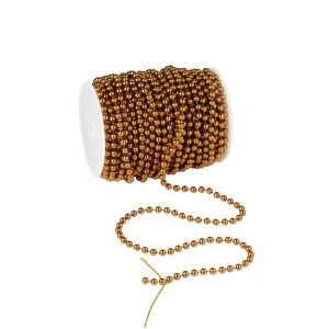 GARLAND ROLL 25M SMALL BEADS PS BROWN