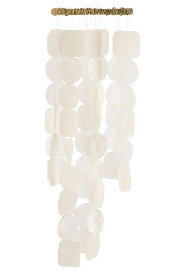 WIND CHIME LISA CAPIZ WHITE