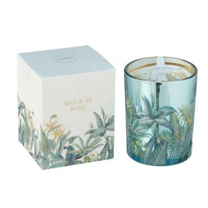 SCENTED CANDLE WALK IN THE WOODS WAX BLUE LARGE-55HOURS