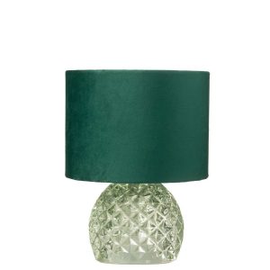 TABLE LAMP GLASS LED LIGHT GREEN