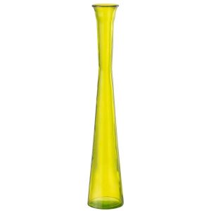 VASE TUBE GLASS YELLOW
