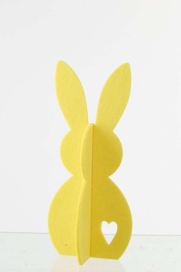 RABBIT FELT YELLOW MEDIUM