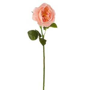 ROSE REAL TOUCH FABRIC SALMON PINK