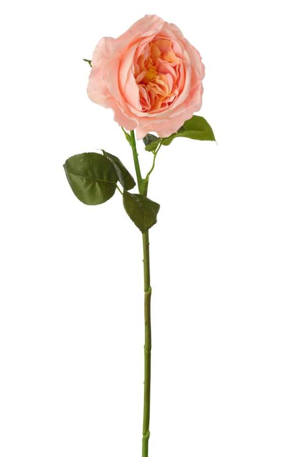 ROSE REAL TOUCH FABRIC SALMON PINK