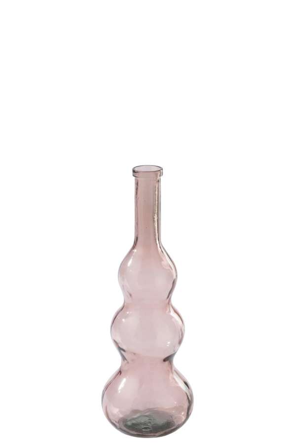 FLOOR VASE  GLASS SALMON PINK