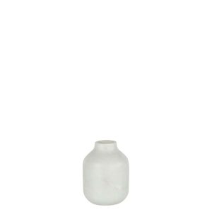 VASE BOTTLE MARBLE WHITE LARGE