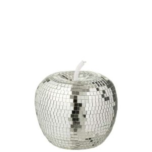 APPLE MIRROR FOAM SILVER COLORED LARGE