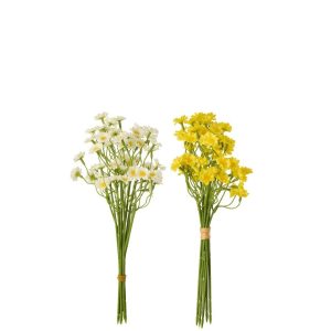 GYPSOPHILA PVC WHITE/YELLOW ASSORTMENT OF 2