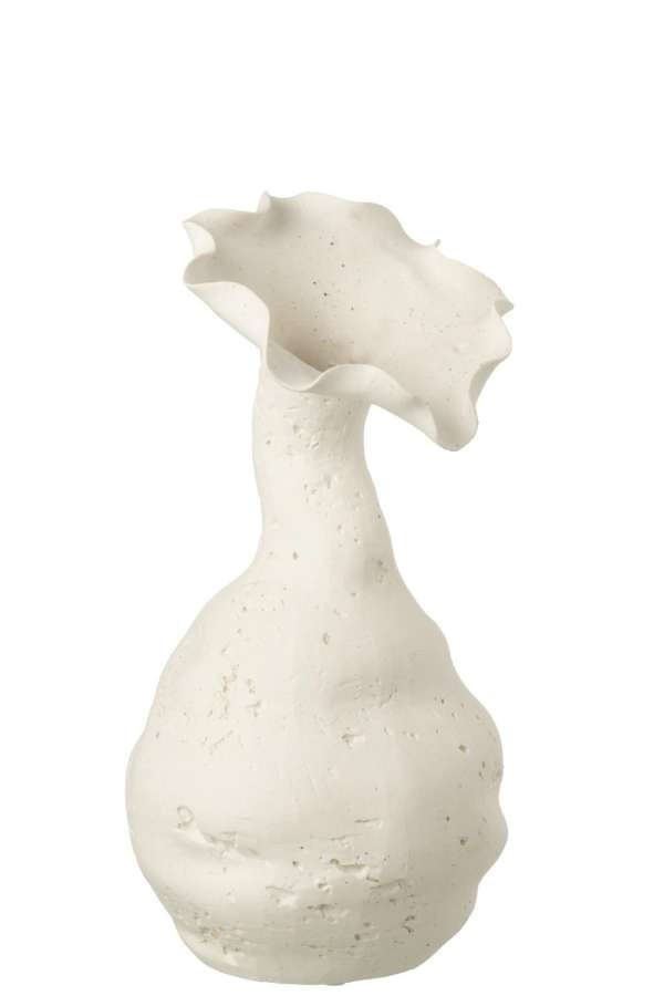 VASE HELIX CERAMIC WHITE LARGE