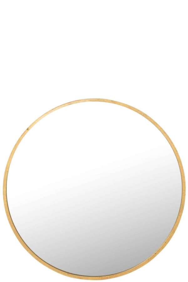 MIRROR MONA ROUND IRON/GLASS GOLD EXTRA LARGE