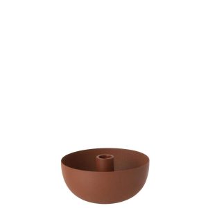 CANDLE HOLDER BOWL IRON TERRA