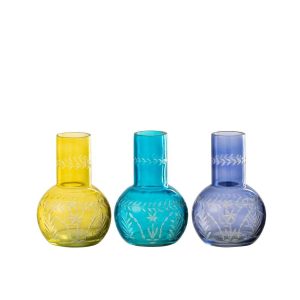 GOURD VASE TARIFA GLASS MIX ASSORTMENT OF 3