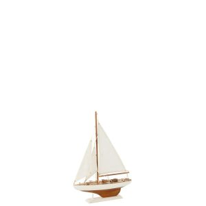 SAILBOAT WOOD WHITE/NATURAL SMALL