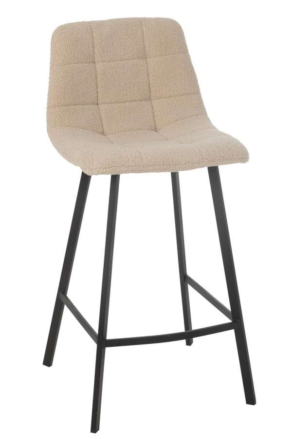 BAR CHAIR KENT METAL/POLYESTER WHITE