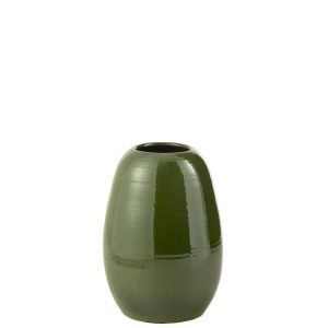 VASE LOLA PORCELAIN GREEN MEDIUM