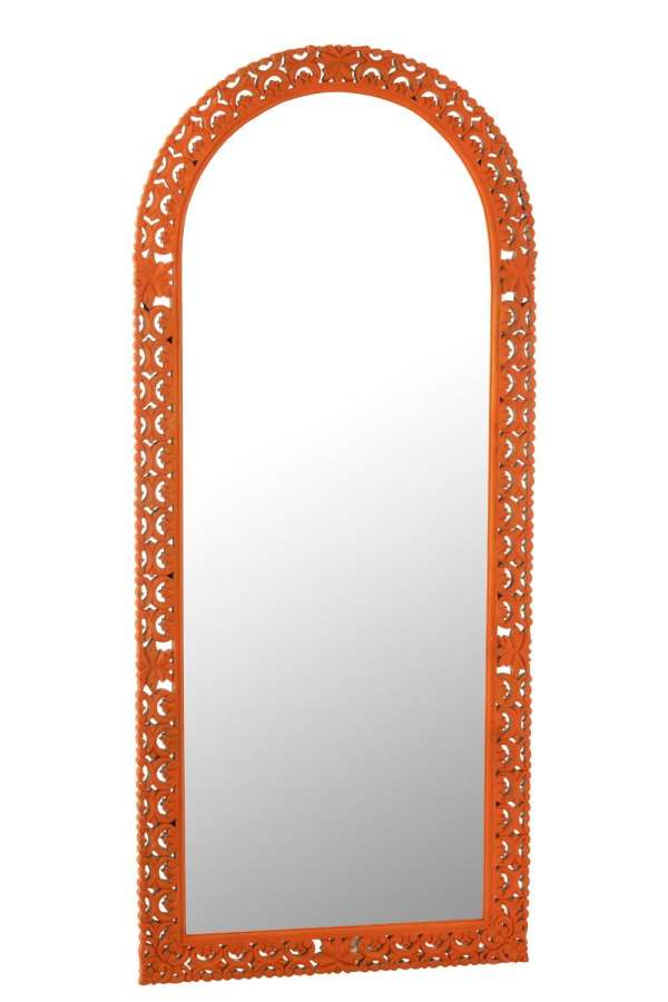 MIRROR CARVED MUMBAI MANGO WOOD MIX