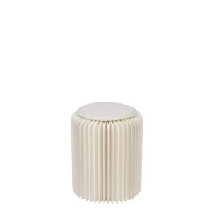 POUFFE FOLDABLE PAPER OFF-WHITE