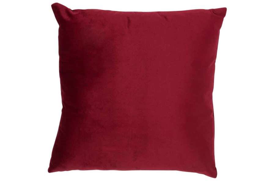CUSHION SQUARE VELVET RED
