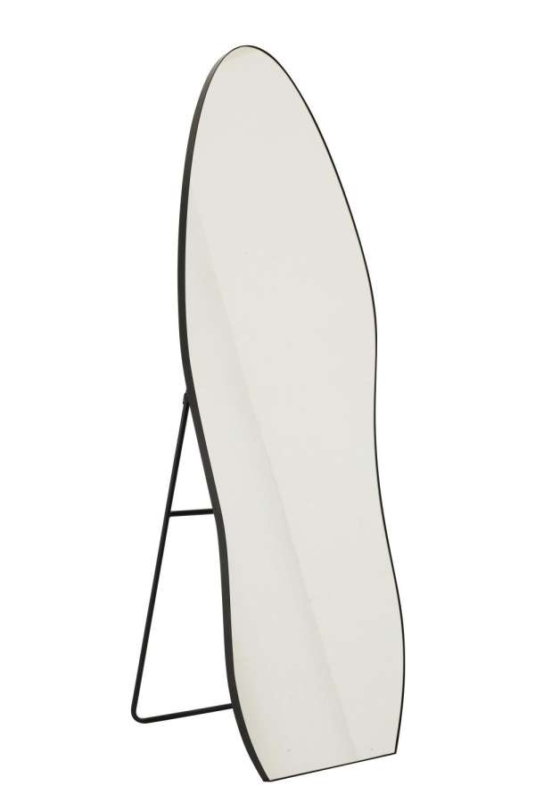 STANDING MIRROR IRREGULAR GLASS BLACK